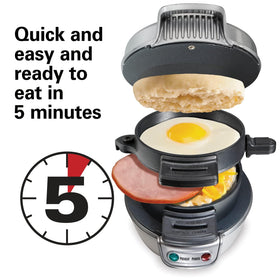 Hamilton Beach sandwich maker lets you customize ingredients for fresh, personalized morning meals