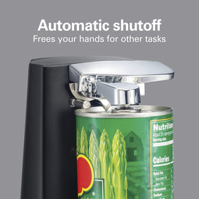 Cord-storage base keeps counters neat and free of clutter.