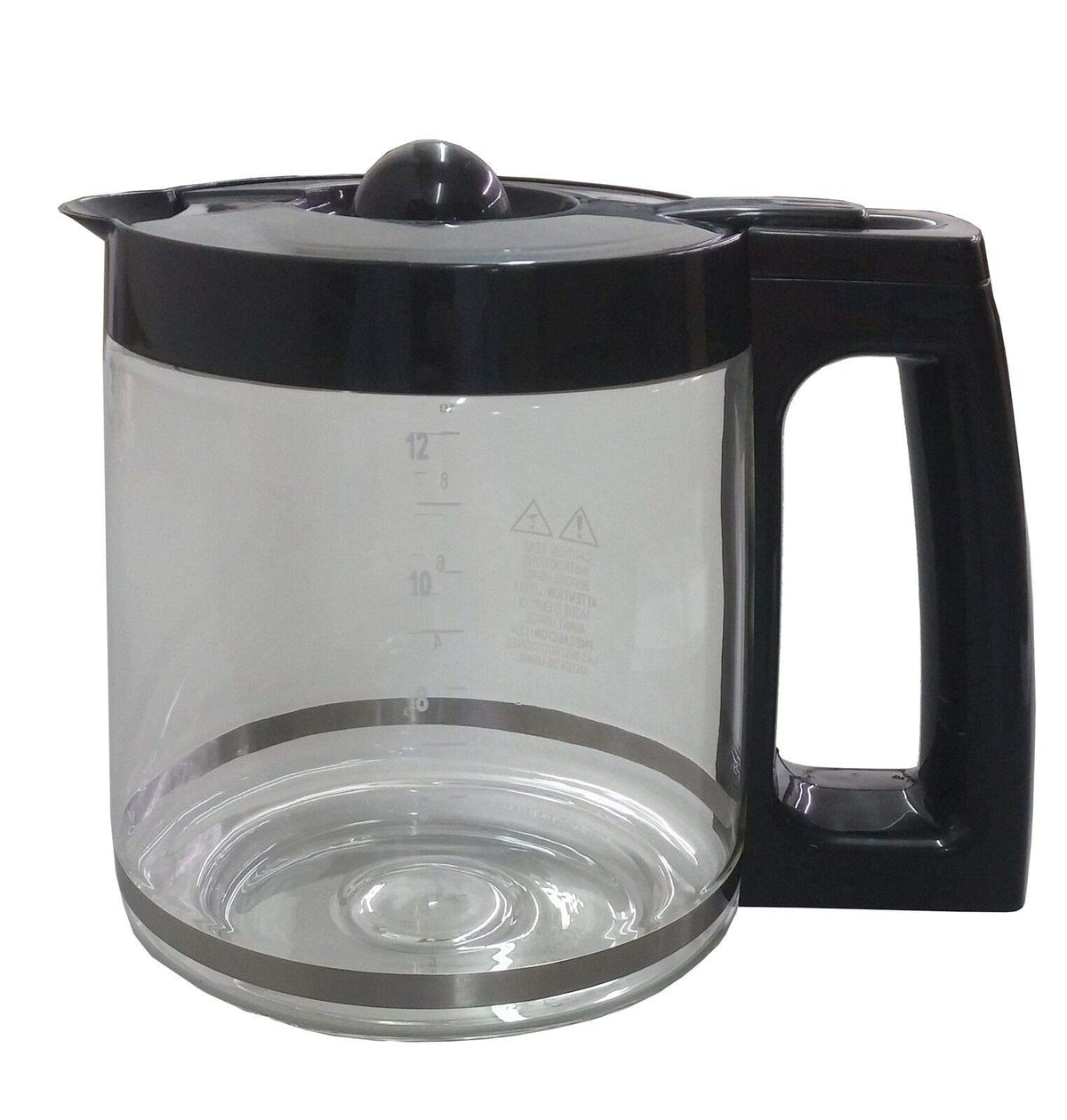 Hamilton Beach 12-cup carafe in a kitchen setting, compatible with multiple models.