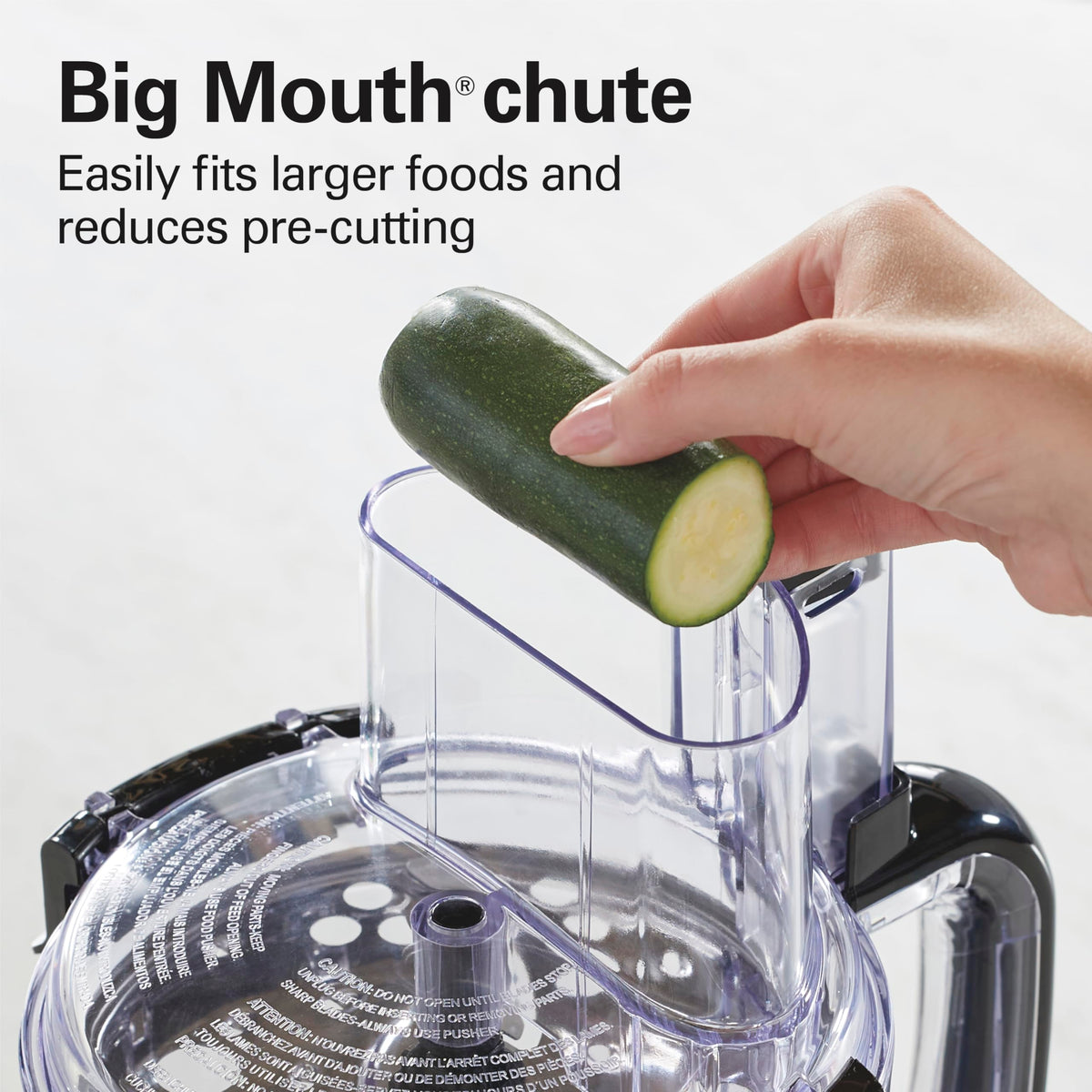 Hamilton Beach chopping/pureeing blade handles herbs and dips smoothly.