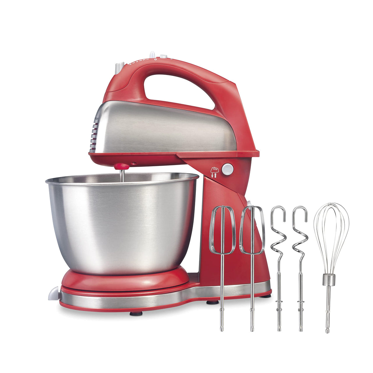 Hamilton Beach Classic Stand Mixer with 4 qt bowl for versatile baking.