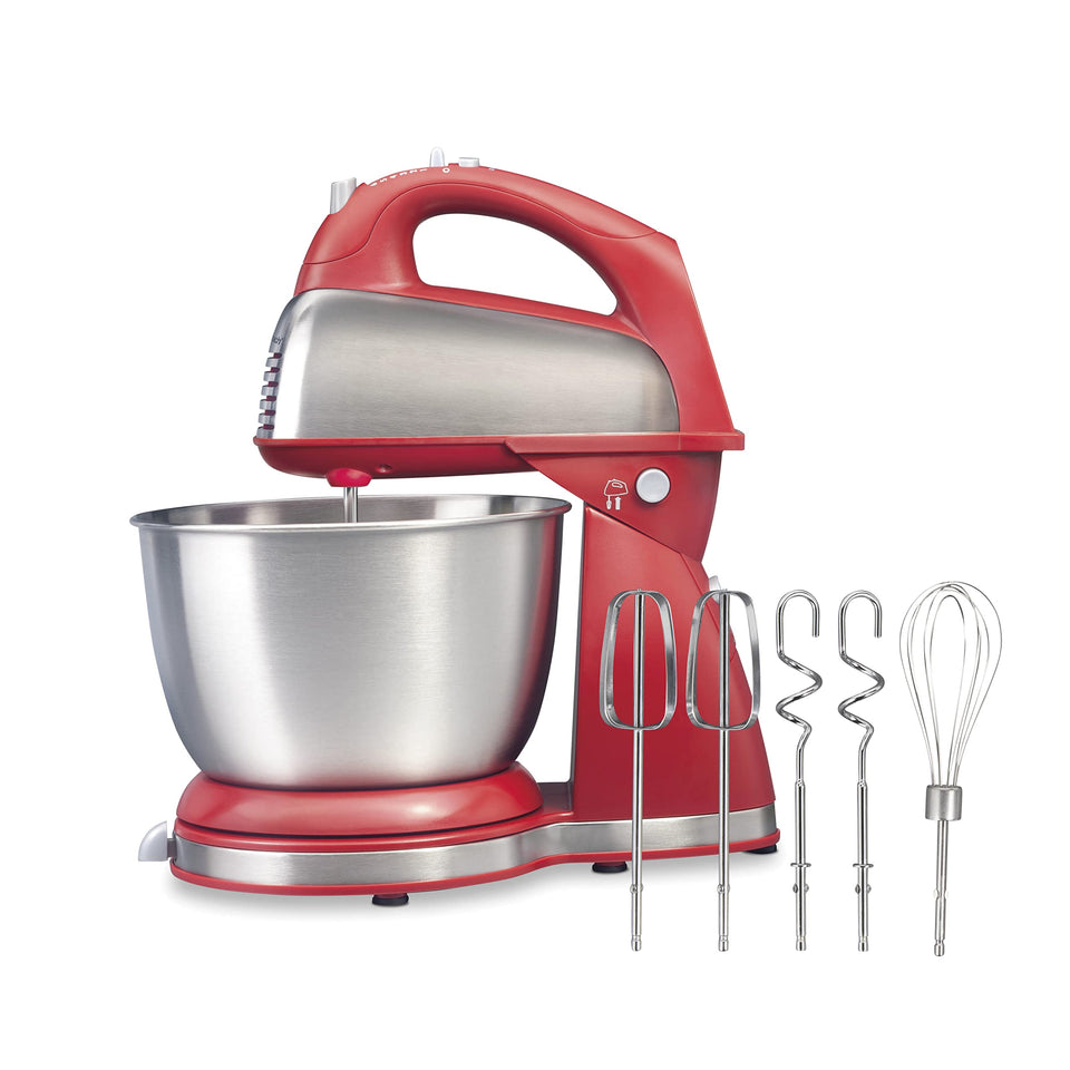 Hamilton Beach Classic Stand Mixer with 4 qt bowl for versatile baking.
