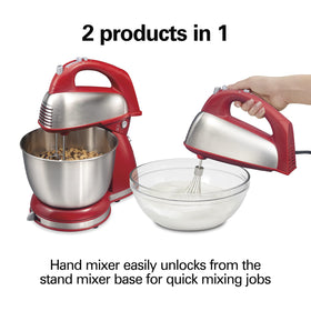 Six-speed dial on Hamilton Beach Classic Stand Mixer for precise control.