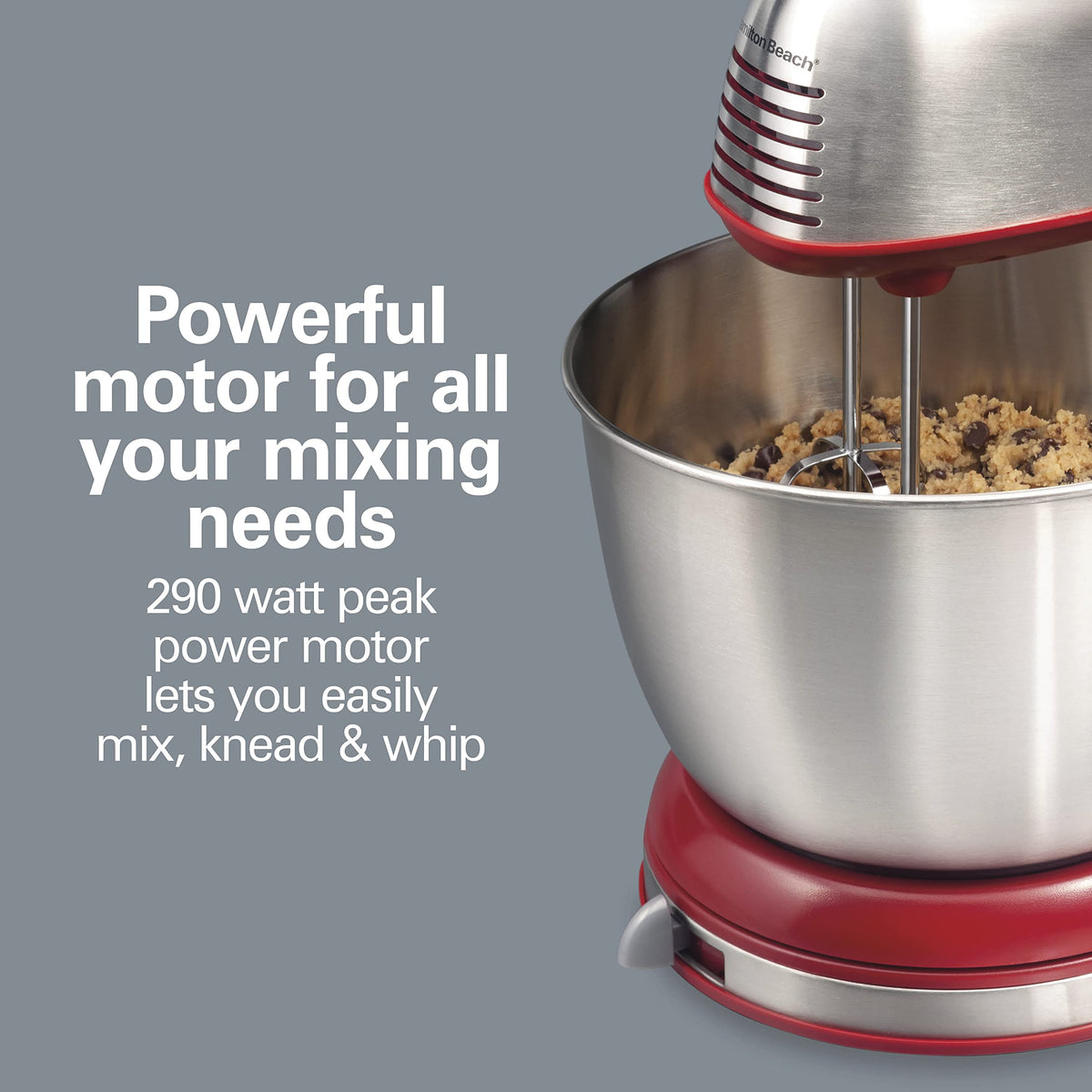 Bowl rest feature on Hamilton Beach Classic Stand Mixer for stability.
