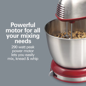 Bowl rest feature on Hamilton Beach Classic Stand Mixer for stability.