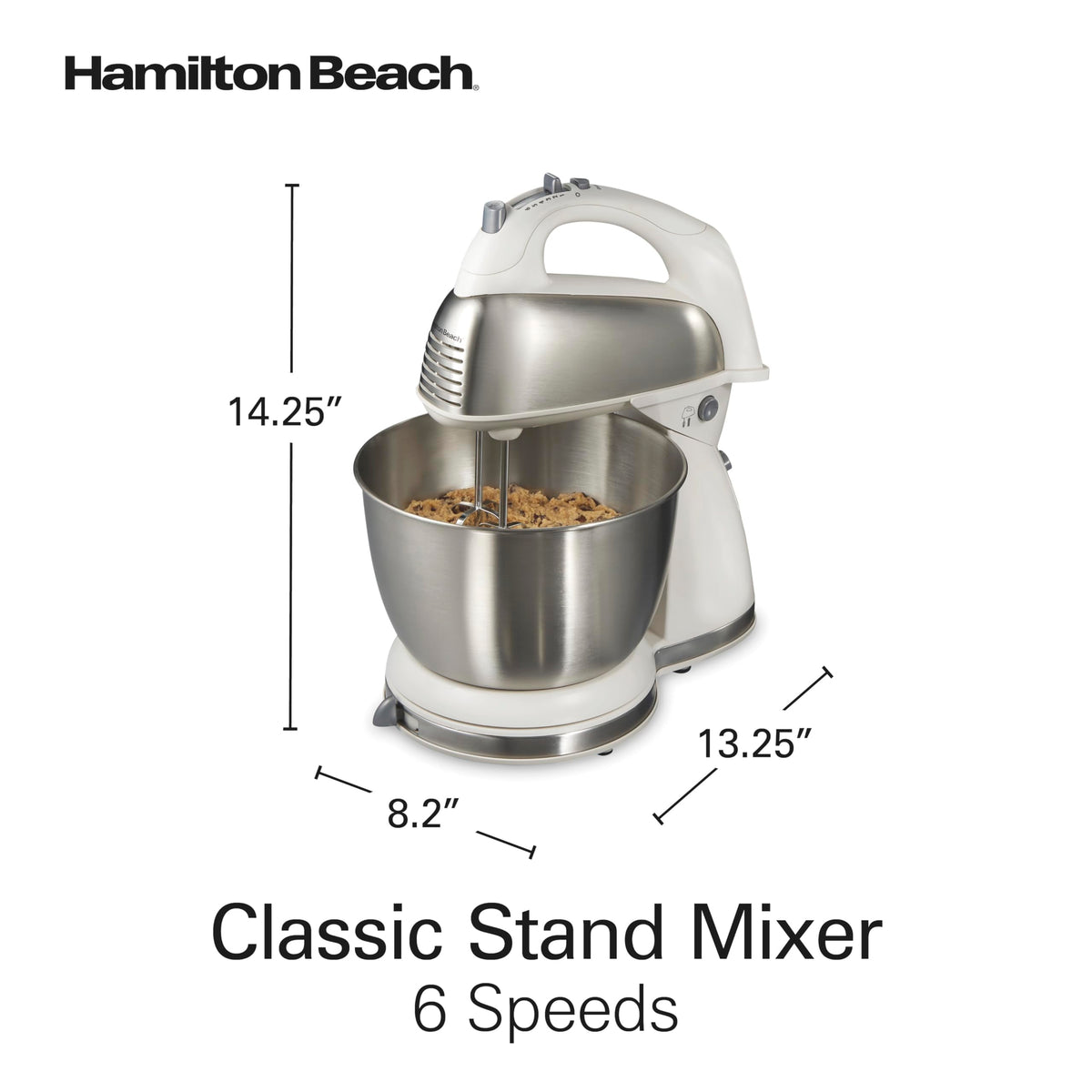 Dishwasher-safe attachments and bowl for easy cleanup.