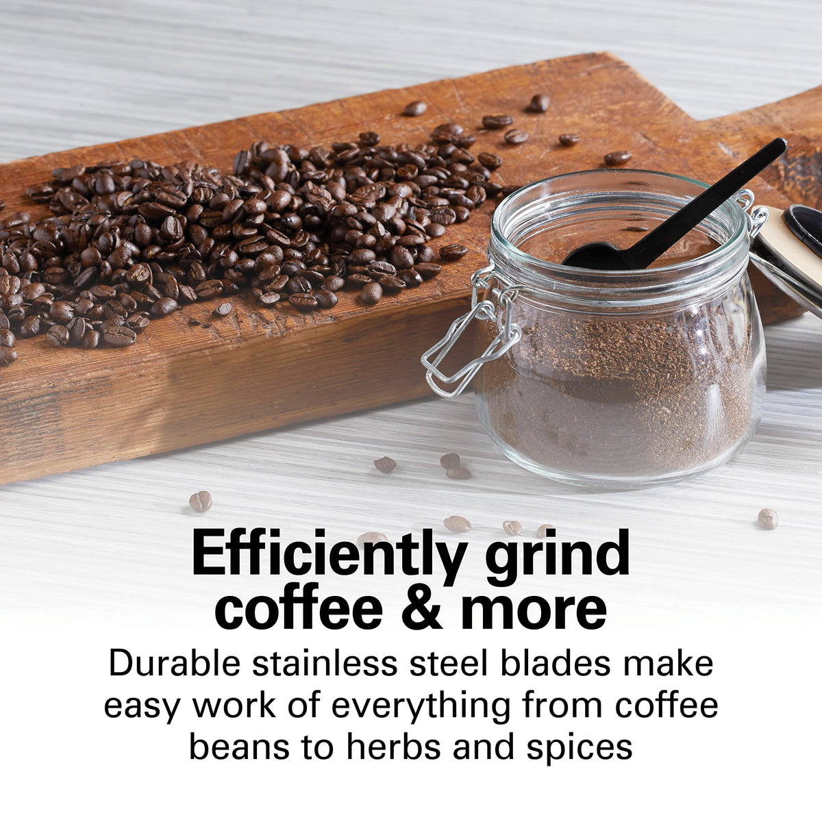 Durable blades of Hamilton Beach grinder for efficient grinding