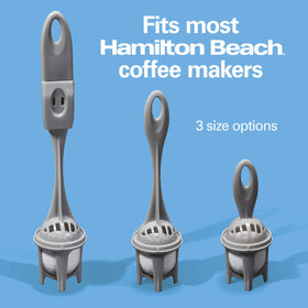 Hamilton Beach coffeemaker water-filter easy install supports hassle-free upkeep.