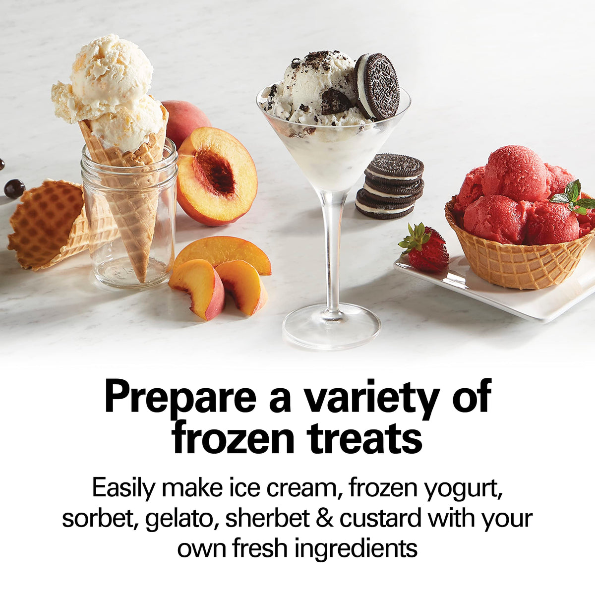 Hamilton Beach ice cream maker control panel for quick, hands-off dessert prep.