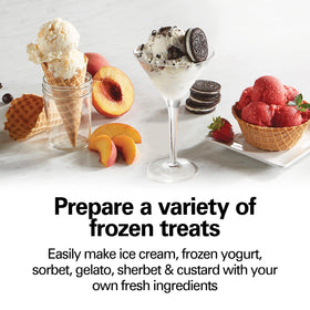 Hamilton Beach ice cream maker control panel for quick, hands-off dessert prep.