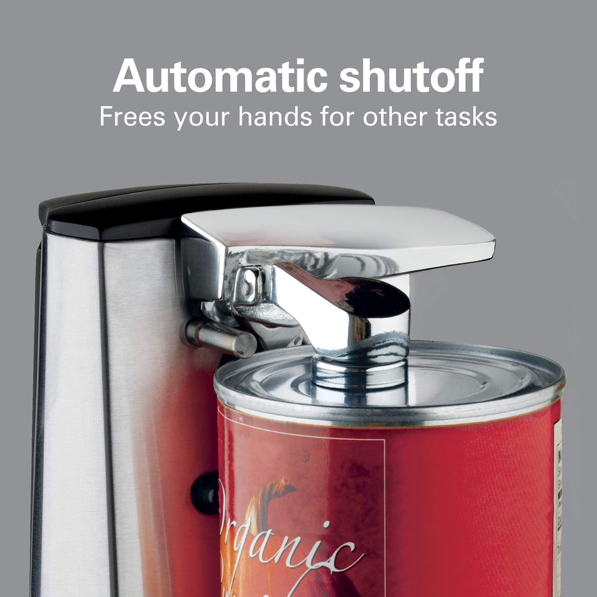 Hamilton Beach cord storage base reduces countertop clutter.