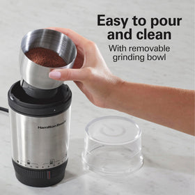 Hamilton Beach Custom Grind includes auto shutoff for unattended grinding sessions.