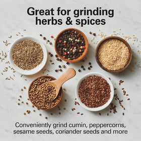 Hamilton Beach Custom Grind's removable bowl makes pouring into a coffee maker effortless.