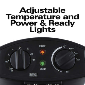 Hamilton Beach deep fryer removable heating element for easy cleaning.