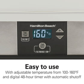 Hamilton Beach dehydrator's quiet fan supports steady airflow without tray rotation