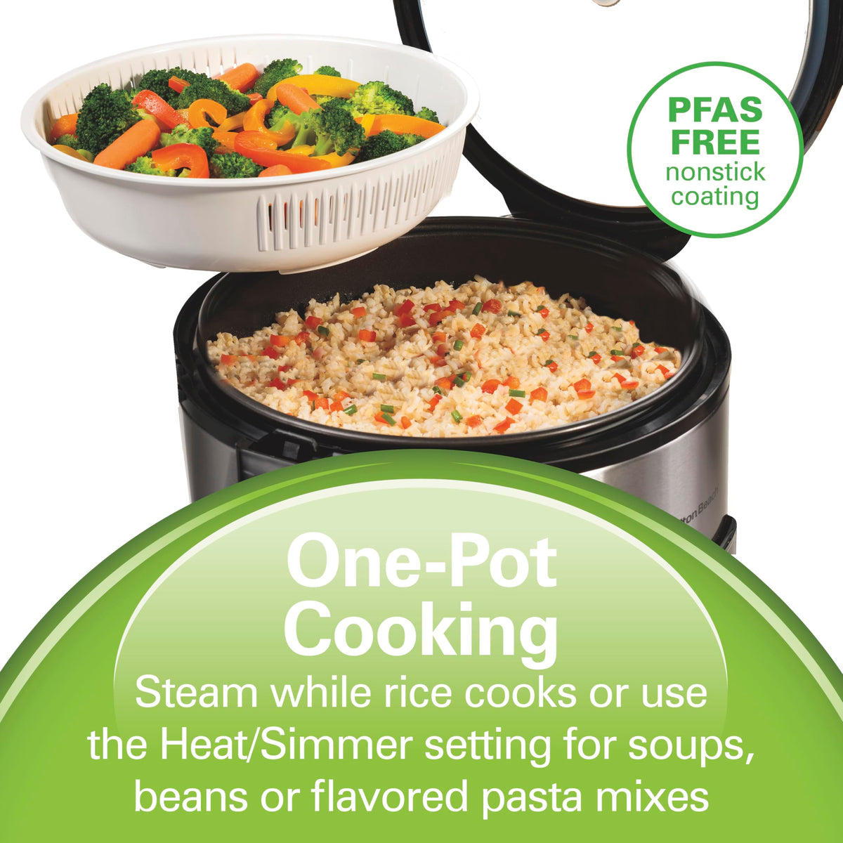 Delay Start feature on Hamilton Beach rice cooker