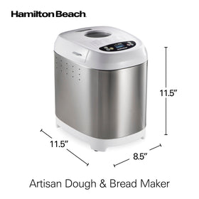 Hamilton Beach delay-start interface lets you schedule bread baking