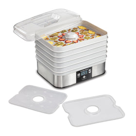 Hamilton Beach digital dehydrator with five trays for efficient batch drying