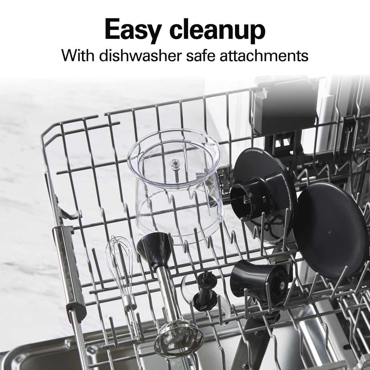 Dishwasher-safe attachments for easy cleanup after cooking