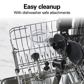 Dishwasher-safe attachments for easy cleanup after cooking