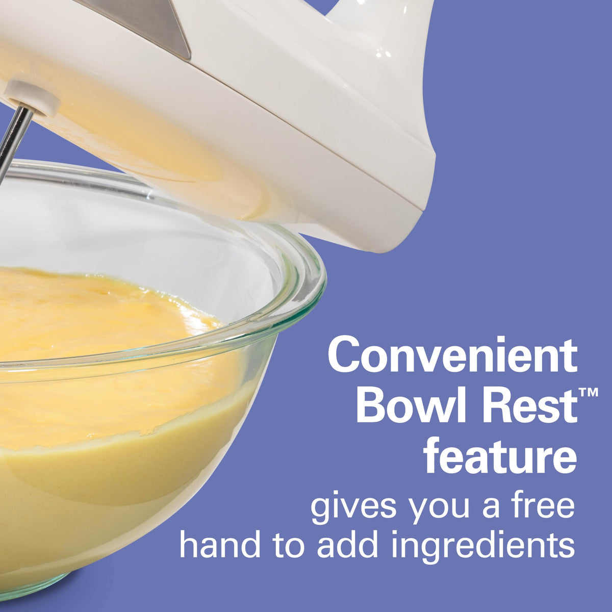 Hamilton Beach dishwasher-safe attachments simplify cleanup after baking.
