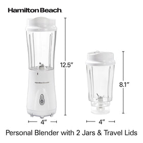 Hamilton Beach dishwasher-safe jars and blades simplify cleanup after smoothies.