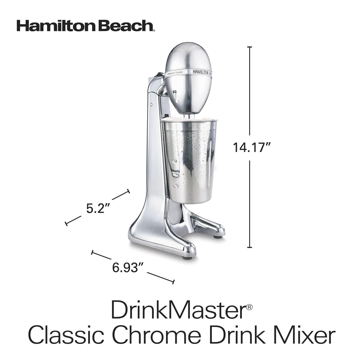 Hamilton Beach DrinkMaster dishwasher-safe design for quick cleanup