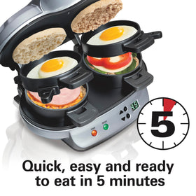 Hamilton Beach egg cooking plate highlights precise egg preparation for fresh mornings.