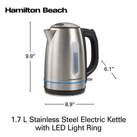 Hamilton Beach durable brushed stainless steel for a premium look and longevity.