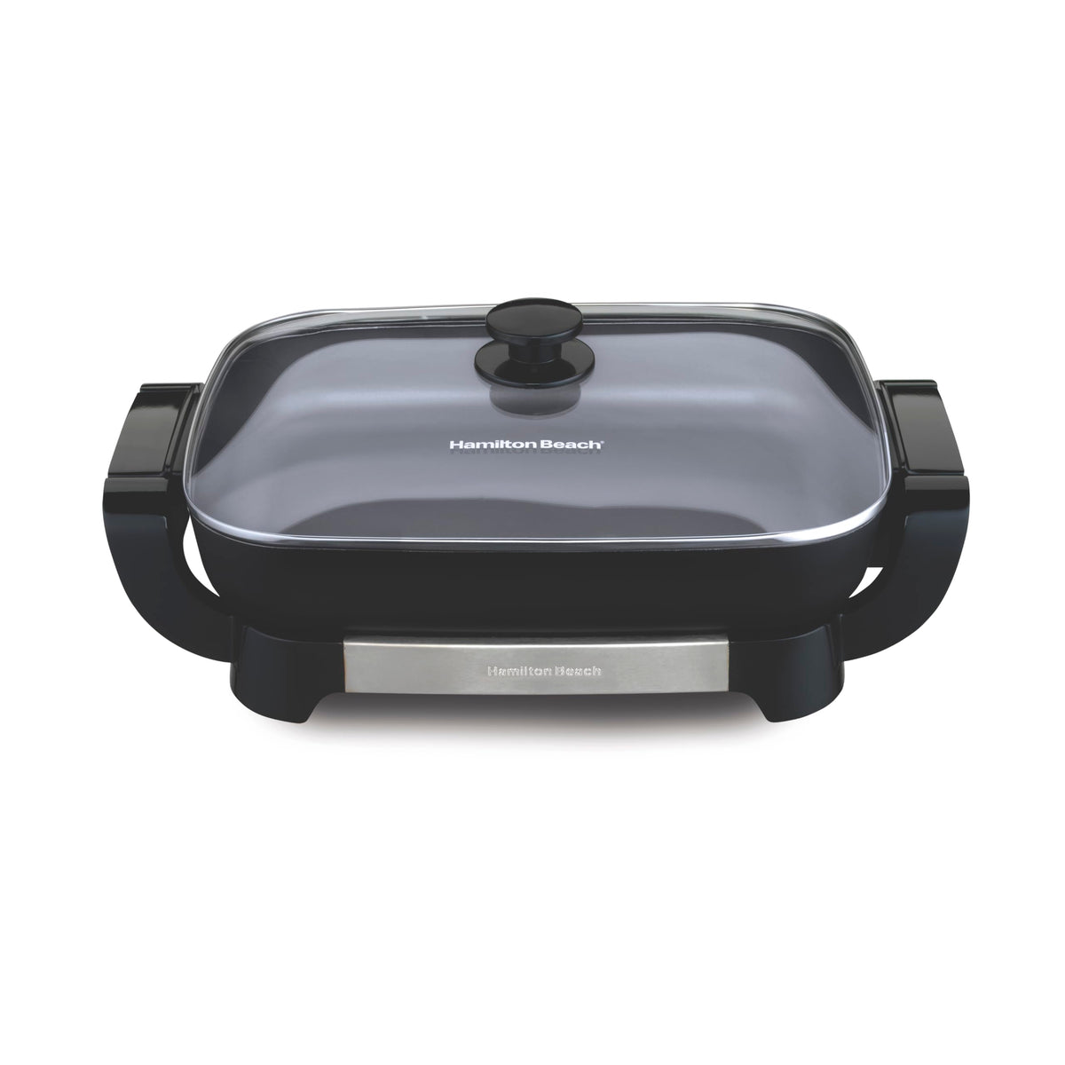 Hamilton Beach Durathon ceramic coating for durable, easy-to-clean nonstick in daily cooking.