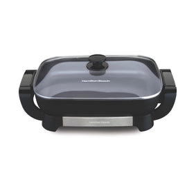 Hamilton Beach Durathon ceramic coating for durable, easy-to-clean nonstick in daily cooking.