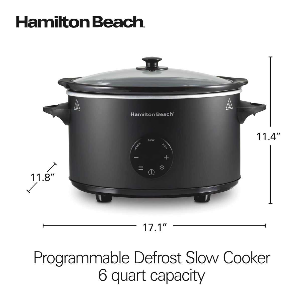 Easy-clean controls and wipeable surface simplify post-meal cleanup