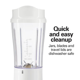 Hamilton Beach easy one-touch blending for quick shakes and smoothies.
