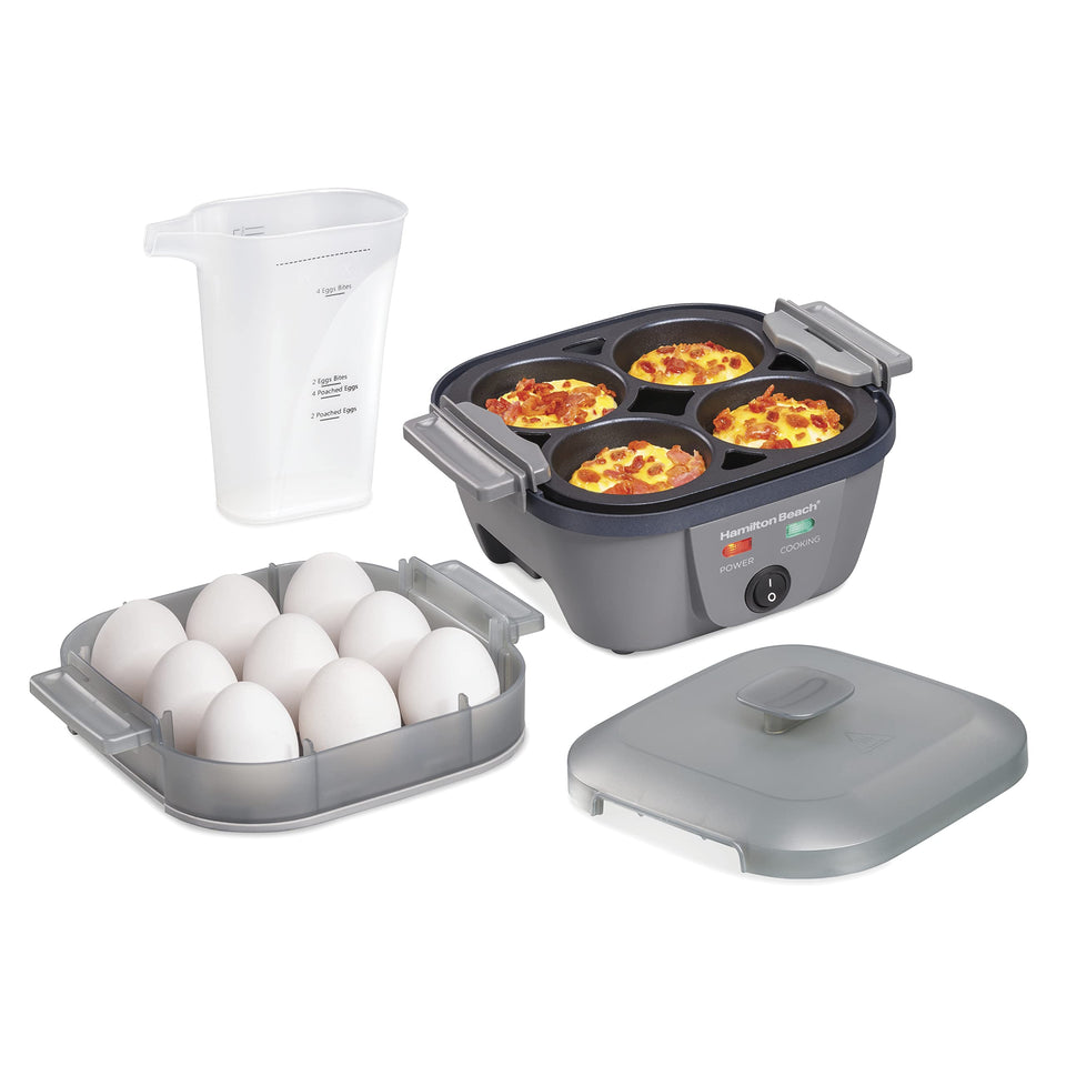 Hamilton Beach Egg Bites Plus on countertop ready for versatile breakfast.