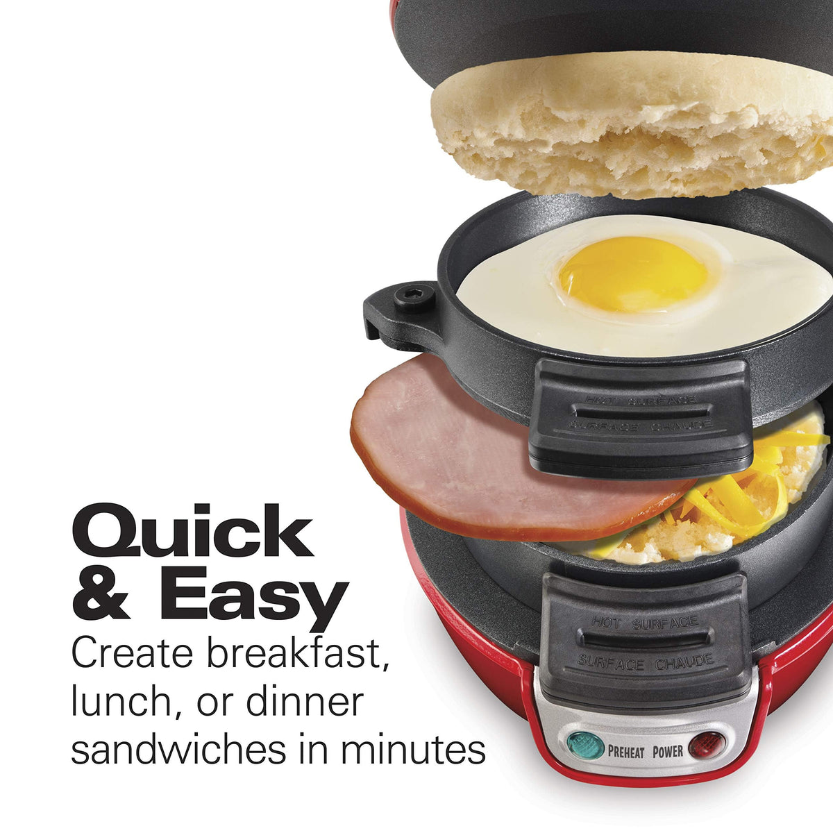 Hamilton Beach egg cooker ring demonstrates customizable breakfast options