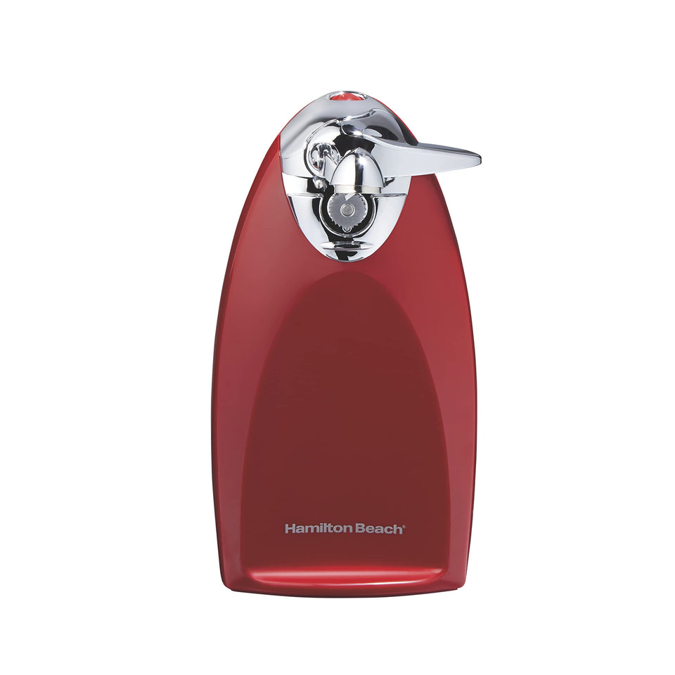 Hamilton Beach electric can opener with SureCut technology for easier first-time openings.