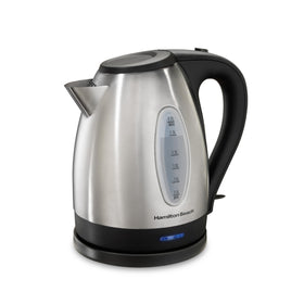 Hamilton Beach electric kettle base with 360-degree rotation for easy serving
