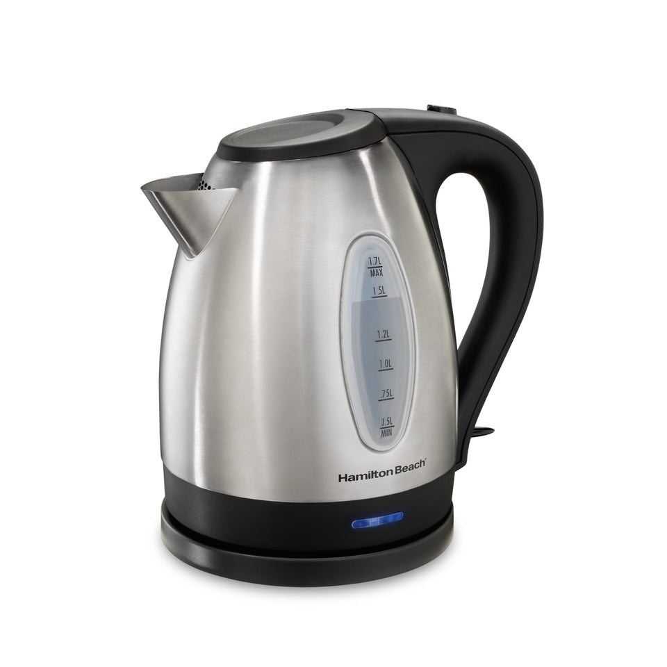 Hamilton Beach electric kettle base with 360-degree rotation for easy serving