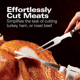 Hamilton Beach blades 7-1/2-inch for precise meat carving.