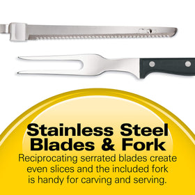 Hamilton Beach ergonomic handle for comfortable, controlled slicing.