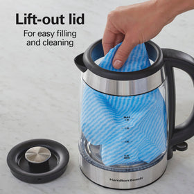 Kettle auto shutoff protects from overboiling and keeps you safe