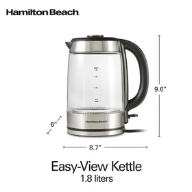 Built-in filter helps keep mineral particles out of your cup