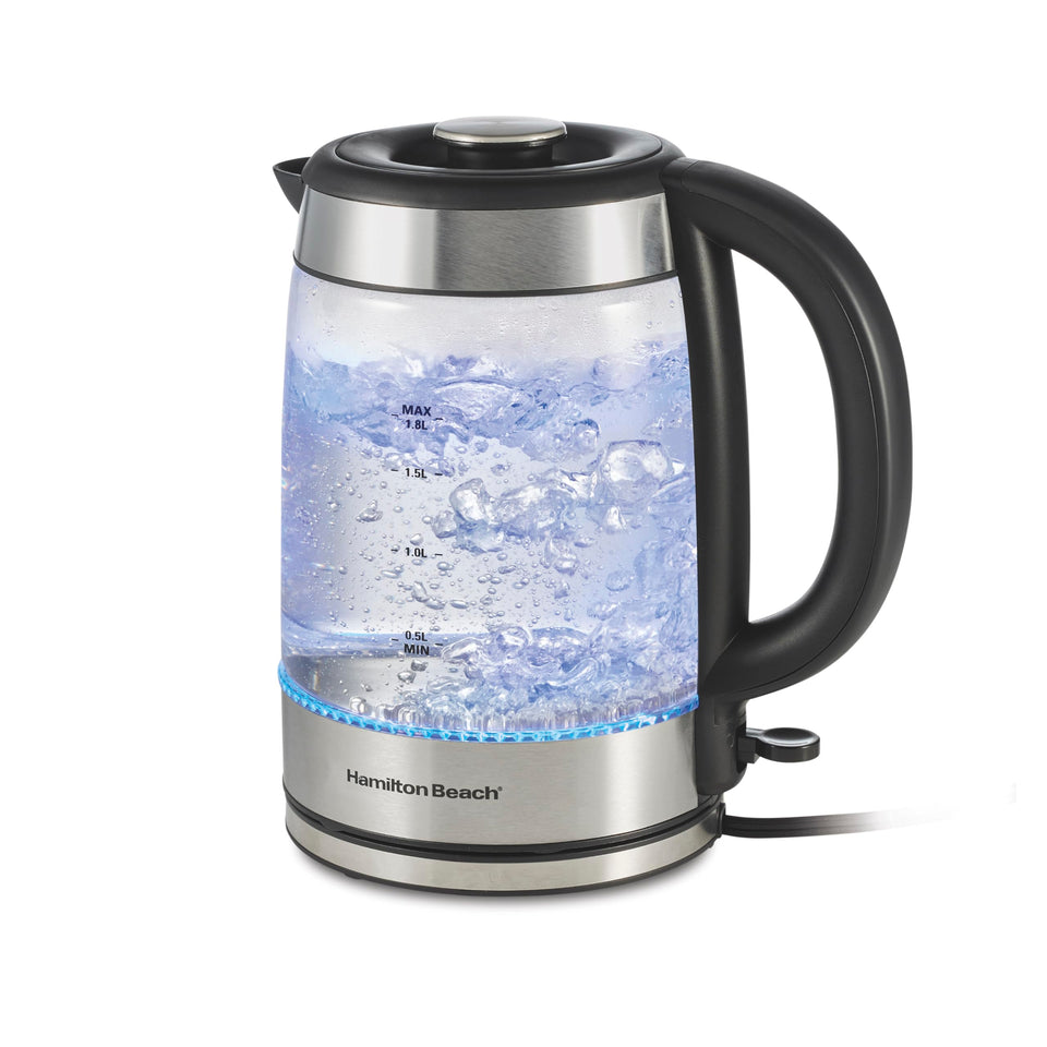 Hamilton Beach kettle with lift-out lid for easy filling and cleaning