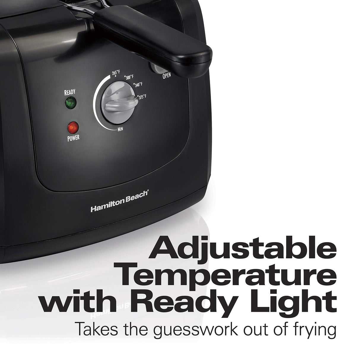 Hamilton Beach enamel-coated oil tank cleans easily after frying