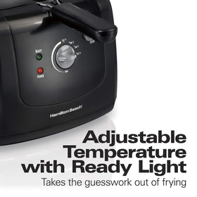 Hamilton Beach enamel-coated oil tank cleans easily after frying