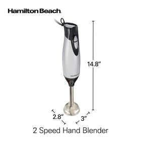 Ergonomic Hamilton Beach hand grip for comfortable blending