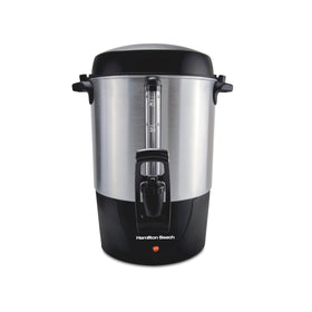 Hamilton Beach Fast Brew urn front view for large crowd serving.