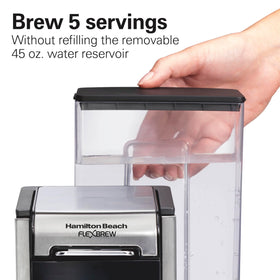 Hamilton Beach FlexBrew Advanced 4-in-1 can brew iced or hot coffee