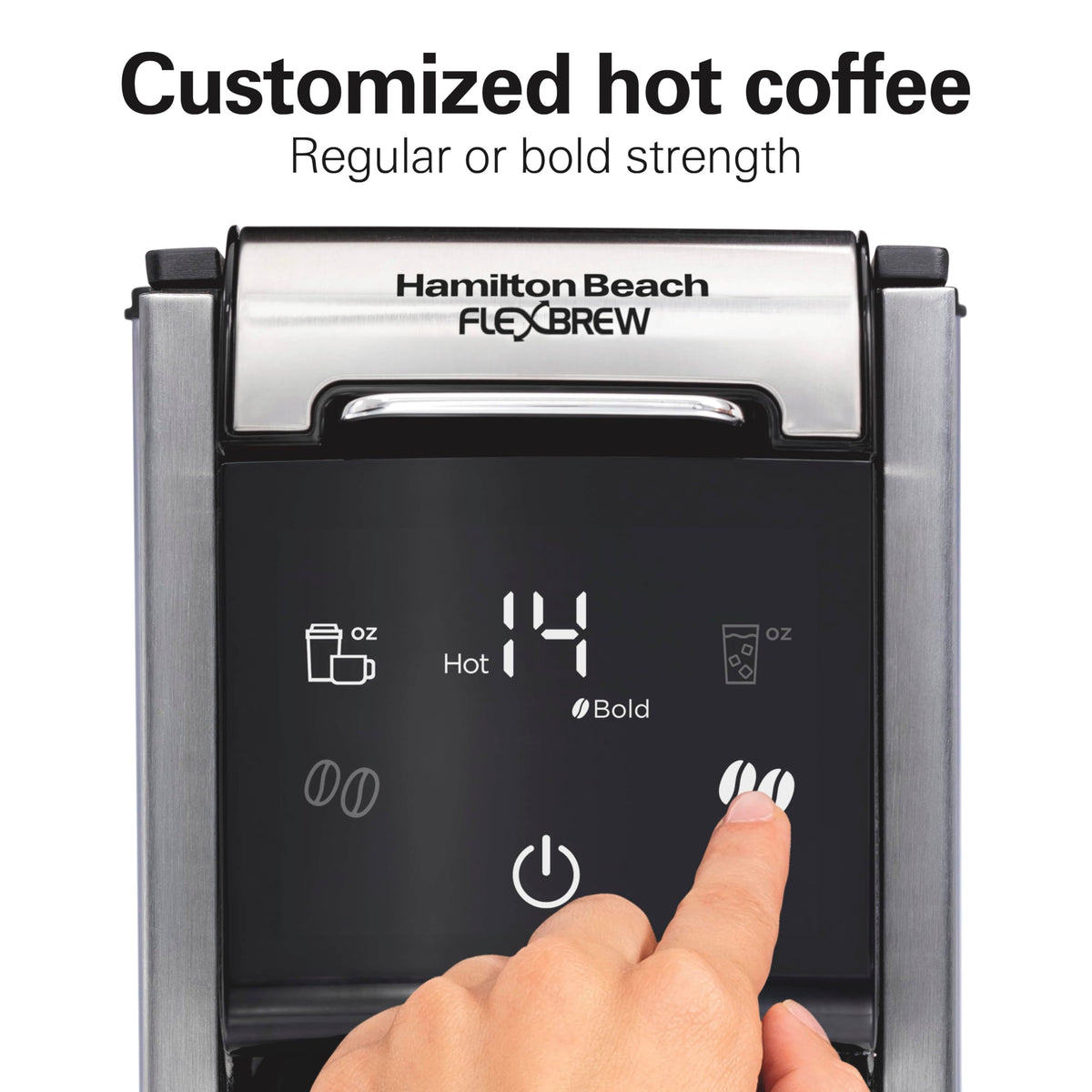 Hamilton Beach FlexBrew Advanced 4-in-1 offers regular or bold brew strength options