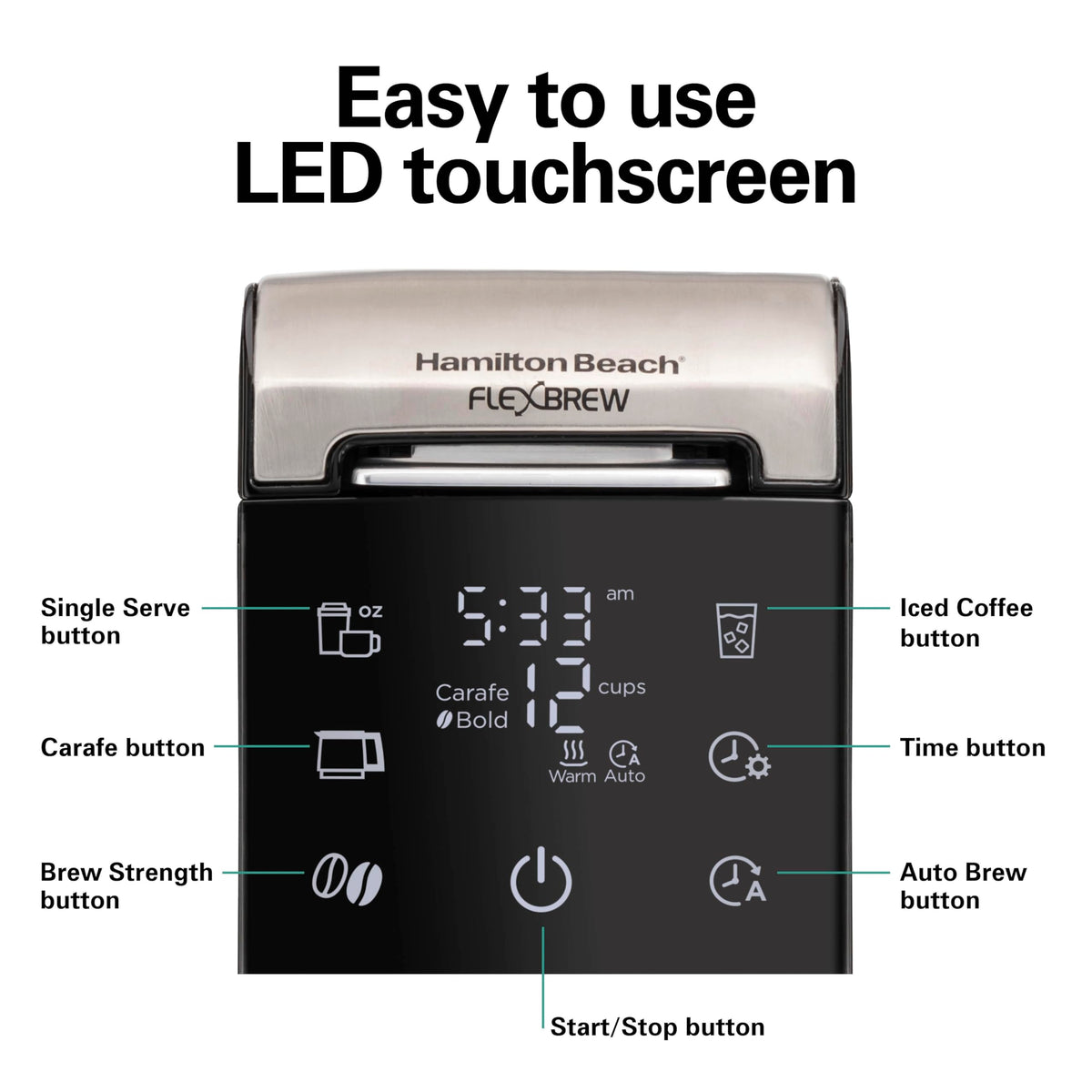 Hamilton Beach FlexBrew Advanced compact design ideal for tight spaces